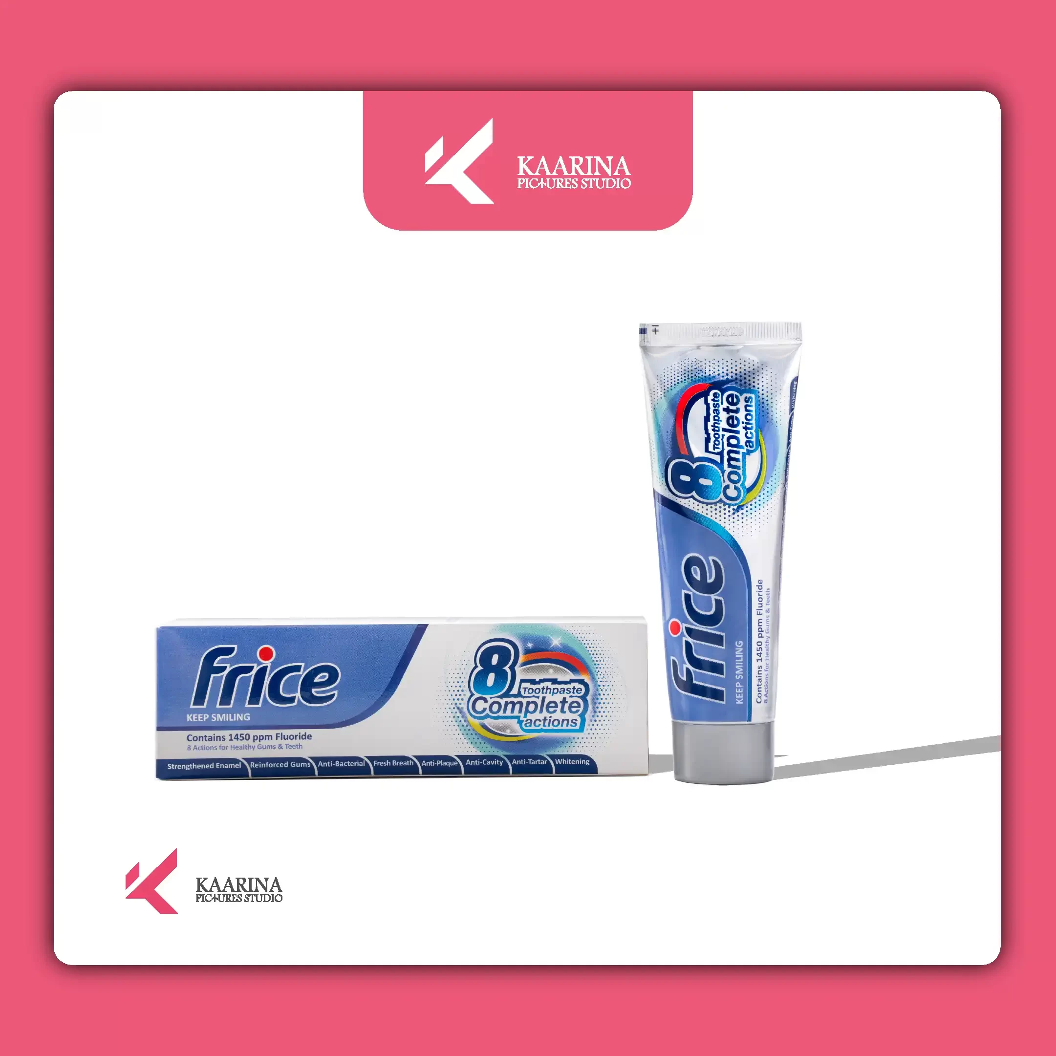 عکاسی محصول - لابراتوار دکتر اخوی - فریس Frice - استودیو تبلیغاتی کارینا پیکچرز